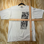 Vintage Y2K Volcom rocker guitar drawing doodle 00s t-shirt