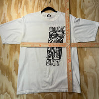 Vintage Y2K Volcom rocker guitar drawing doodle 00s t-shirt