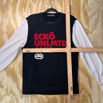 Vintage Y2K Ecko UNLTD 00s ribbed thermal long sleeve Tshirt