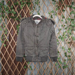 Small - Vintage Y2K plaid lined Los Angeles military jacket
