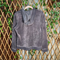 Vintage Y2K NY&C Velour FEMME 2000s prep light zip up hoodie