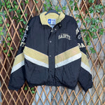 Vintage Y2K New Orleans Saints 90s starter zip puffer jacket