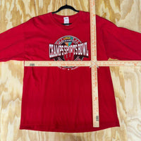 Vintage y2k champ sports bowl football wisconsin badgers tee