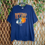 Vintage Y2K basketball is life sneakers hoop 90s 00s t-shirt