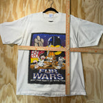 Vintage Y2K fur wars garfield star wars parody 1990s t-shirt