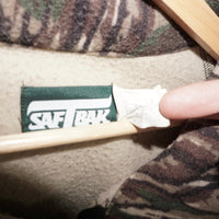 Large - Vintage Y2K SAFTRAK hunt real tree camo 1990s jacket