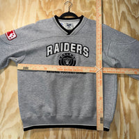 Vintage Y2K oakland raiders arc embroider nfl 90s sweatshirt