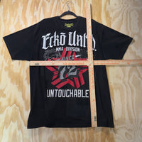 Vintage Y2K Ecko UNLTD MMA 2000s aop hip hop grunge t-shirt