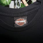 Medium - Vintage Y2K Harley Davidson biker 00s skull t-shirt