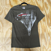 Vintage 2000s national guard college fishing big graphic tee