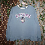 Medium- Vintage Y2K Eeyore patch embroider disney sweatshirt