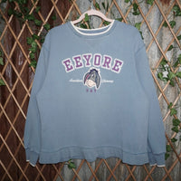 Medium- Vintage Y2K Eeyore patch embroider disney sweatshirt