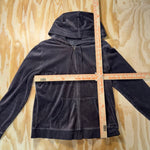 Vintage Y2K NY&C Velour FEMME 2000s prep light zip up hoodie