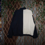Large - Vintage Y2K Fila embroider 2tone zip up windbreaker