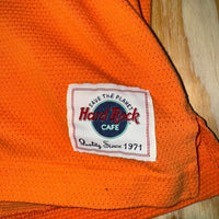 Vintage y2k hard rock mesh t-shirt new york embroidered tee