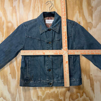 Vintage Y2K Liz Claiborne flower harley patch denim jacket