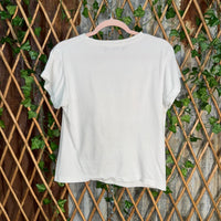 Vintage Y2K heart flower 2000s femme ed hardy style t-shirt