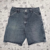 34 - Vintage Y2K Wrangler denim carpenter denim shorts jorts