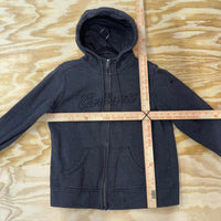 Vintage carhartt femme spell out embroidered zip up hoodie