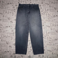 36 - Vintage Y2K Anchor blue baggy faded 2000s skate pants