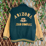 Vintage y2k arizona jeans 90s embroidered lettermans jacket