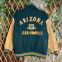 Vintage y2k arizona jeans 90s embroidered lettermans jacket
