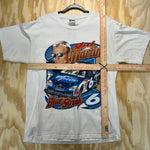 Vintage mark martin blue streak nascar 1990s pfizer t-shirt