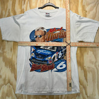 Vintage mark martin blue streak nascar 1990s pfizer t-shirt
