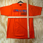 Vintage Y2K phat farm 2000 hip hop flag baggy orange t-shirt