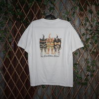 Large -Vintage Y2K we be jammin Rasta cats funny 00s t-shirt