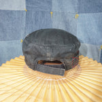 OSFA - Vintage Y2K bling rhinestone cross 00s cadet army hat