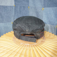 OSFA - Vintage Y2K bling rhinestone cross 00s cadet army hat