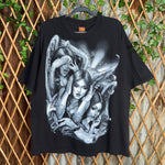 Vintage Y2K og ABEL tribal jumbo print 2000s pin up t-shirt