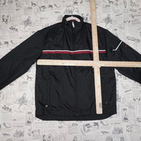 Small - Vintage Y2K windbreaker stripe zip up track jacket