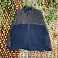 Vintage Y2K reebok 2000s embroider 1/2 zip fleece sweatshirt