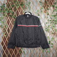 Small - Vintage Y2K windbreaker stripe zip up track jacket