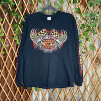 Vintage Y2K Las Vegas Speedway racing grunge 00s LS t-shirt