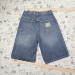 18-Vintage Y2K Sean John denim carpenter embroider 00s jorts