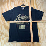 Vintage Y2K American iron motorcycle biker WCC 2000s t-shirt