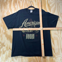 Vintage Y2K American iron motorcycle biker WCC 2000s t-shirt