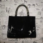Vintage Y2K Neiman Marcus marble handle 1970s style purse