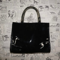 Vintage Y2K Neiman Marcus marble handle 1970s style purse