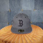 7 5/8 60.6CM-Vintage / Y2K Striped Boston Red Sox Fitted Cap