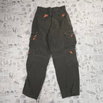 28x30 - Vintage Y2K windbreaker pants cargo carbon