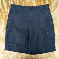 Vintage y2k anchor blue cargo skate surf 2000s baggy shorts