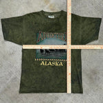Vintage / Y2K tie dye tourist tee 1990s alaska single stitch t-shirt
