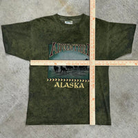 Vintage / Y2K tie dye tourist tee 1990s alaska single stitch t-shirt