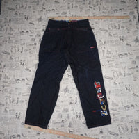 36X34 - Vintage Y2K Platinum Fubu Pants embroidered fat