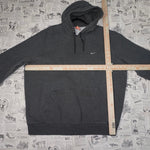 Vintage Y2K Nike pullover swoosh embroider 2000s gray hoodie