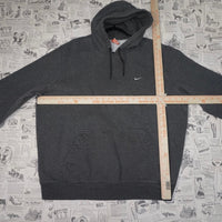 Vintage Y2K Nike pullover swoosh embroider 2000s gray hoodie